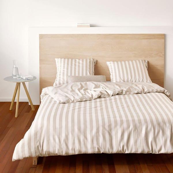 Marc O'Polo Bettwäsche Bettwäsche Classic Stripe oatmeal von Marc O'Polo