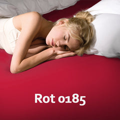 Formesse Bettlaken 0185rot / 5 - 7 Werktage Formesse Bella Donna Jersey Spannbettlaken - Größe: 90 x 190 cm bis 100 x 220 cm