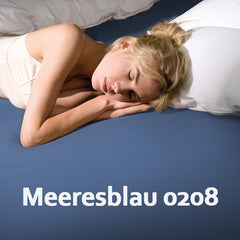 Formesse Bettlaken 0208meeresblau / 5 - 7 Werktage Formesse Bella Donna Jersey ALTO Spannbettlaken - Größe: 200 x 220 cm bis 200 x 240 cm
