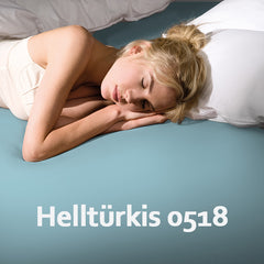 Formesse Bettlaken 0518helltürkis / 5 - 7 Werktage Formesse Bella Donna Jersey Spannbettlaken - Größe: 200 x 220 cm bis 200 x 240
