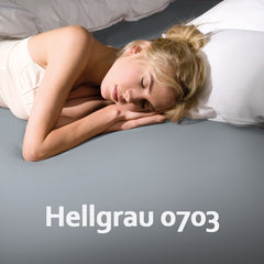 Formesse Bettlaken 0703hellgrau / 14 - 21 Werktage Formesse Bella Donna Premium LA PICCOLA Spannbettlaken - Größe: 140 x 210 cm