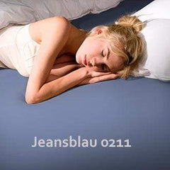 Formesse Bettlaken 0211jeansblau / 5 - 7 Werktage Formesse Bella Donna Jersey ALTO Spannbettlaken - Größe: 120 x 200 cm bis 130 x 220 cm