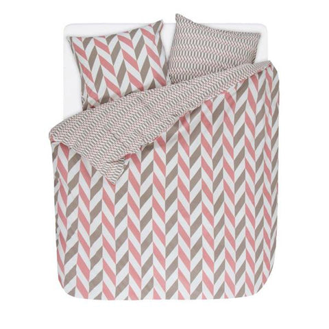 Essenza Bettwäsche Bettwäsche Criss Cross pink von Esprit